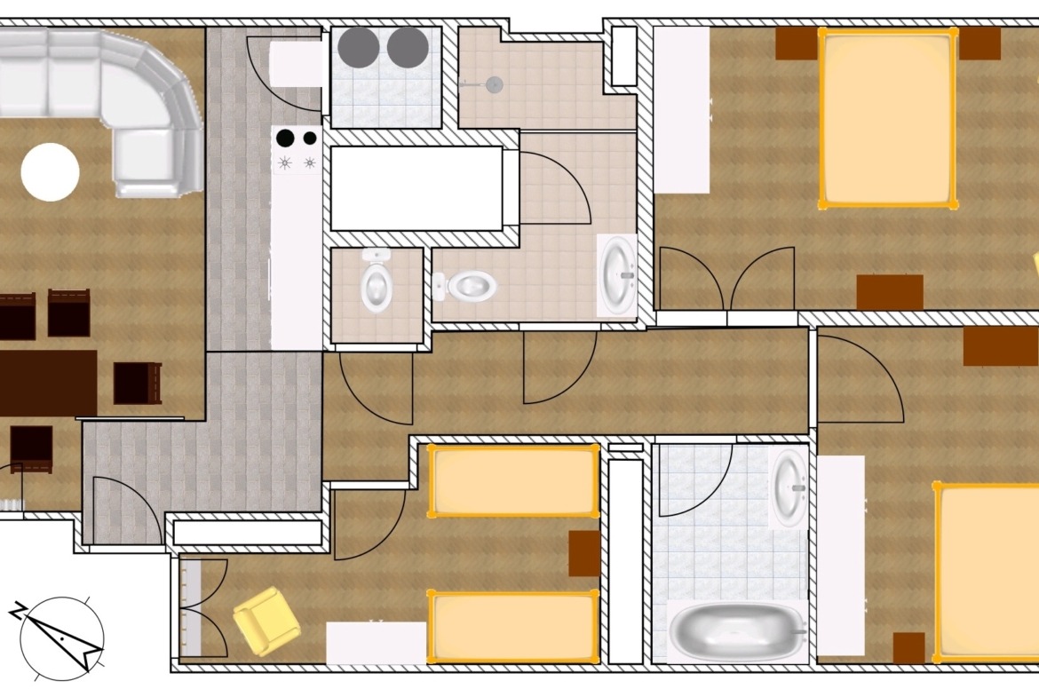 Flat plan old